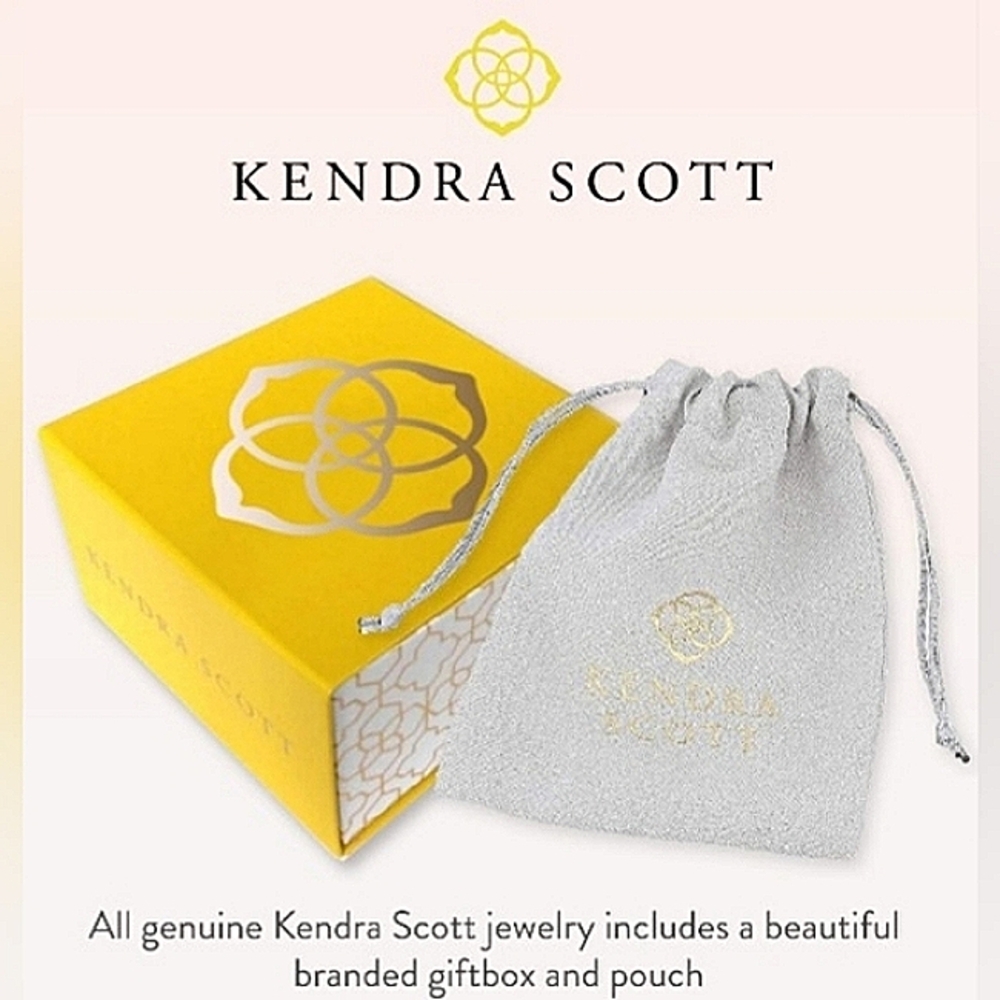 Kendra Scott Elisa Royal Blue or Green Kyocera Opal Gold Plated or Silver - Picture 14 of 16